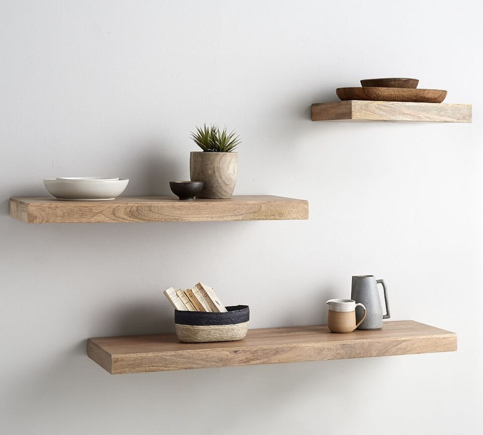 Brighton Floating Wood Shelves Pottery Barn Australia